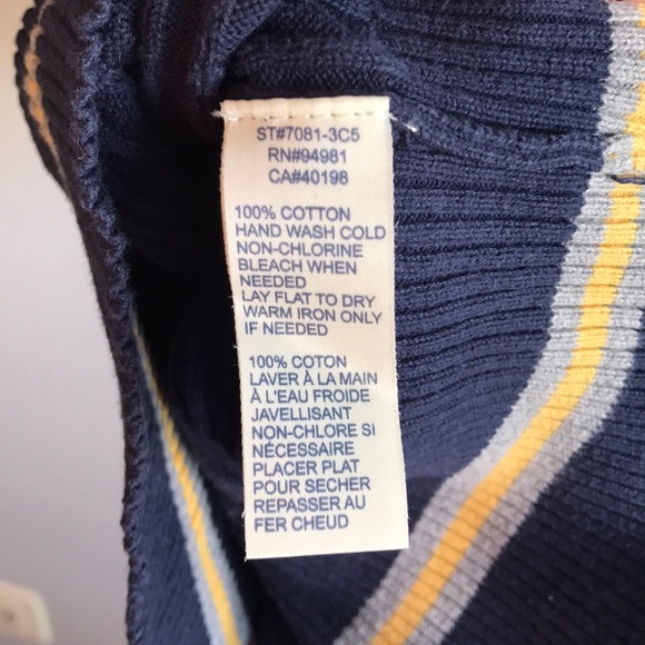 3/$15 Forever 21 Preppy V-Neck Stripes Sweater - Picture 6 of 6